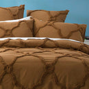 Renee Taylor Moroccan Cotton Chenille Wood Quilt Cover Set (6563470671916)
