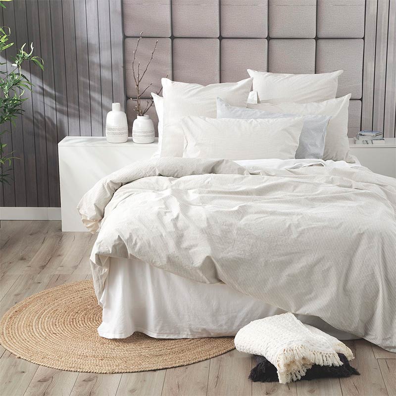 Renee Taylor Portifino Moon Mist Quilt Cover Set - Manchester Factory (5445445124140)
