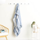 Renee Taylor Ray Striped Vintage Washed Textured Artic Throw