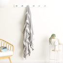 Renee Taylor Ray Striped Vintage Washed Textured Nude Throw