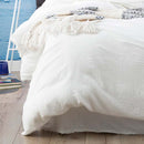 Renee Taylor Solana Washed Cotton Textured White Quilt Cover Set (6661512790060)