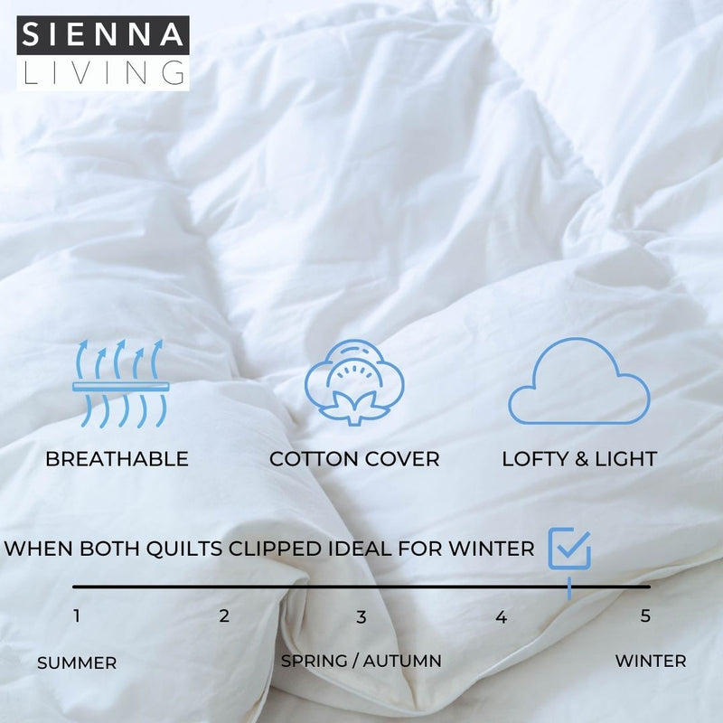 Sienna Living 4 Seasons 80% Goose Down 20% Goose Feather Quilt (4966967246892)