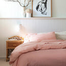 Sienna Living Bamboo Cotton 400 Thread Count Blush Quilt Cover Set - Manchester Factory (5448296333356)