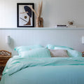 Sienna Living Bamboo Cotton Mint Quilt Cover Bedding Set (6597278203948)