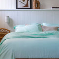 Sienna Living Bamboo Cotton 400 Thread Count Mint Quilt Cover Set - Manchester Factory (5448296693804)