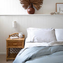 Sienna Living Bamboo Cotton Pearl Blue Quilt Cover Bedding Set (6597276139564)