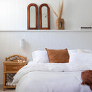 Sienna Living Bamboo Cotton White Quilt Cover Bedding Set (6597273124908)