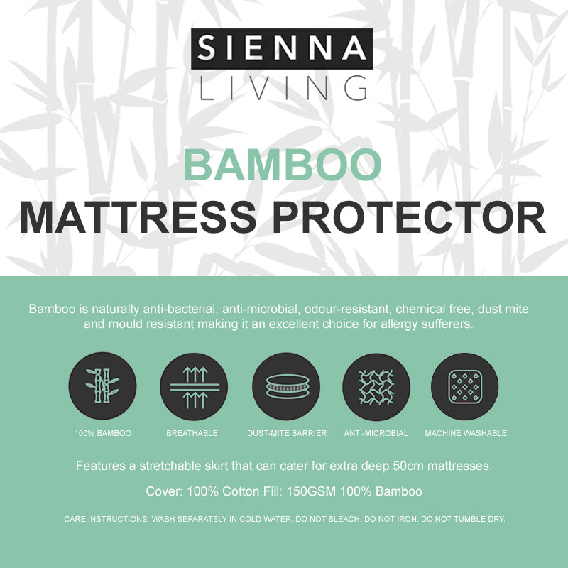 Sienna Living Bamboo Mattress Protector - Manchester Factory (5410637545516)