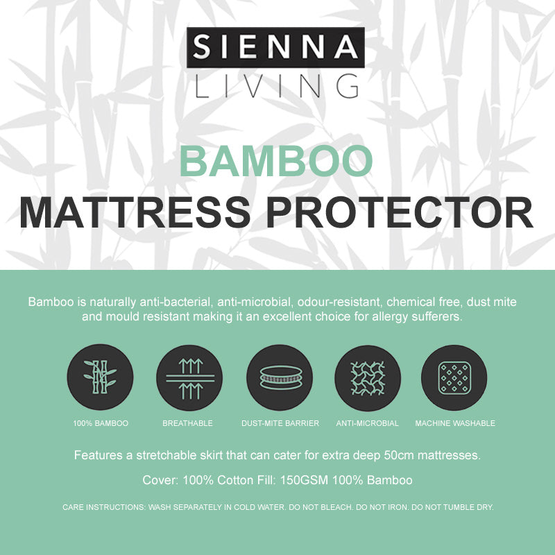 Sienna Living Bamboo Mattress Protector - Manchester Factory (5410637545516)