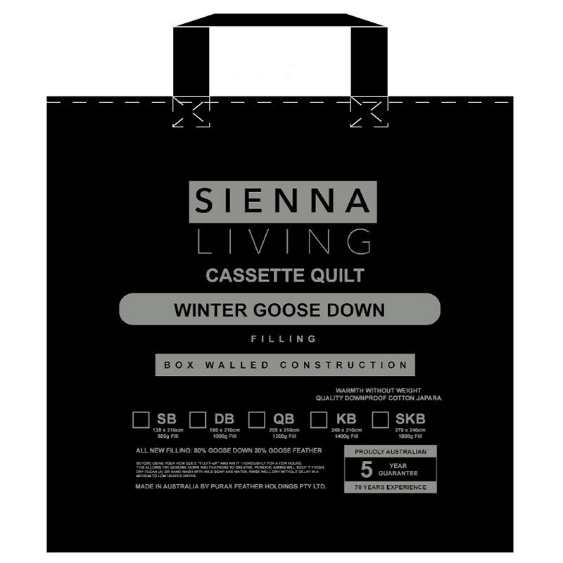 Sienna Living 80% Goose Down 20% Goose Feather Quilt - Manchester Factory (4966970621996)