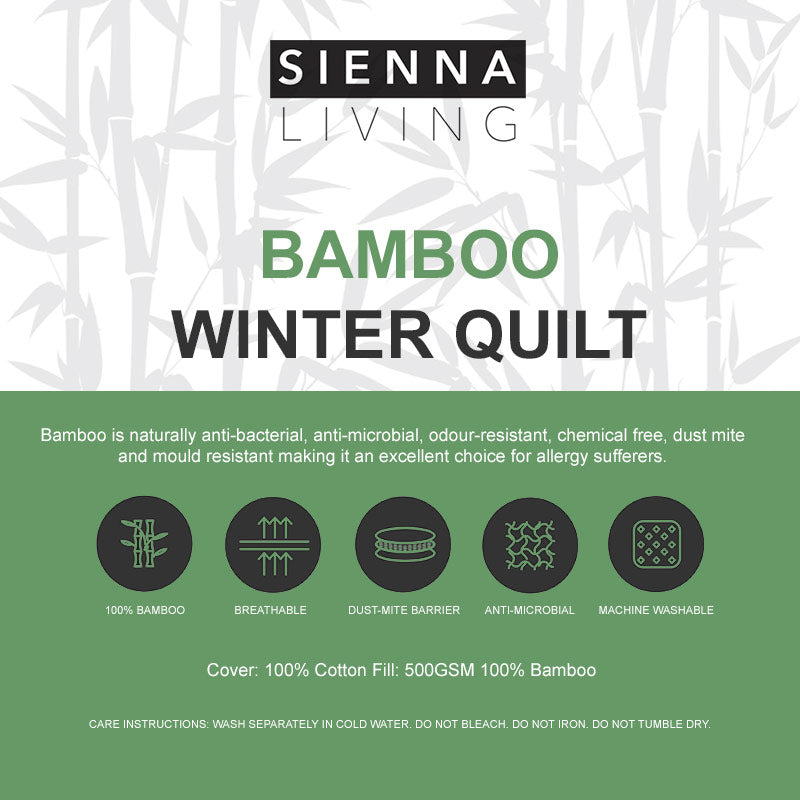 Sienna Living Winter Bamboo Quilt (6563759423532)