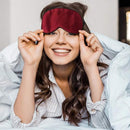 Softouch 100% Silk Sleep Burgundy Eye Mask (6985787113516)