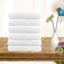 Softouch Ultra Light Quick Dry Premium Cotton 6 Piece White Face Washer Pack (6985829908524)