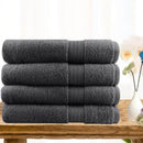 Softouch Ultra Light Quick Dry Premium Cotton 4 Piece Charcoal Bath Towel Pack (6985802776620)
