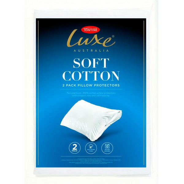 Tontine Luxe Soft Cotton Pillow Protector 2 Pack - Manchester Factory (4967010369580)