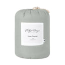 Vintage Design French Linen Sage Coverlet Set (6998679584812)