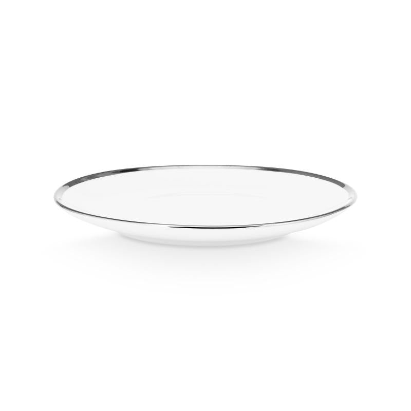 VTWonen White Silver 20cm Porcelain Plate (6999619829804)