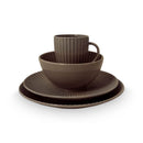 VTWonen Relievo Warm Brown Dinnerware Set of 16 (7003311603756)