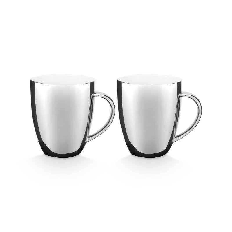 VTWonen Silver 250ml Mugs with Ear Set of 2 (7003294498860)